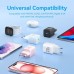 Зарядное устройство Vention 1xUSB-C PD20W GaN + cable USB-C to USB-C black (TZ-FEPB0-EU-01)