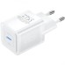 Зарядное устройство Vention 1xUSB-C PD20W GaN + cable USB-C to USB-C white (TZ-FEPW0-EU-01)