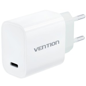 Зарядний пристрій Vention 1xUSB-C PD30W + cable USB-C to USB-C white (G18W0-EU)