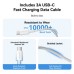 Зарядное устройство Vention 1xUSB-C PD30W + cable USB-C to USB-C white (G18W0-EU)