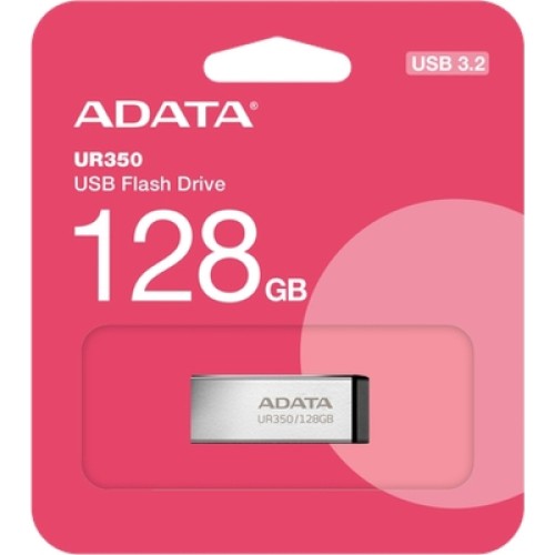USB флеш накопитель ADATA 128GB UR 350 Silver/Black USB 3.2 (UR350-128G-RSR/BK)