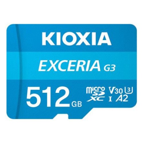 Карта памяти Kioxia 512GB microSDXC class 10 U3 V30 Exceria G3 (LMEX3L512GG2)