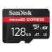 Карта памяти SanDisk 128GB microSDXC class 10 UHS-I U3 A1 Express (SDSQXFN-128G-GN4NN)