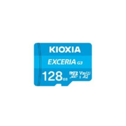 Карта памяти Kioxia 128GB microSDXC class 10 UHS-I U3 V30 A2 Exceria G3 (LMEX3L128GG2)