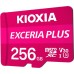 Карта памяти Kioxia 256GB microSDXC class 10 UHS-I U3 V30 A1 Exceria Plus G2 (LMPL2M256GG2)