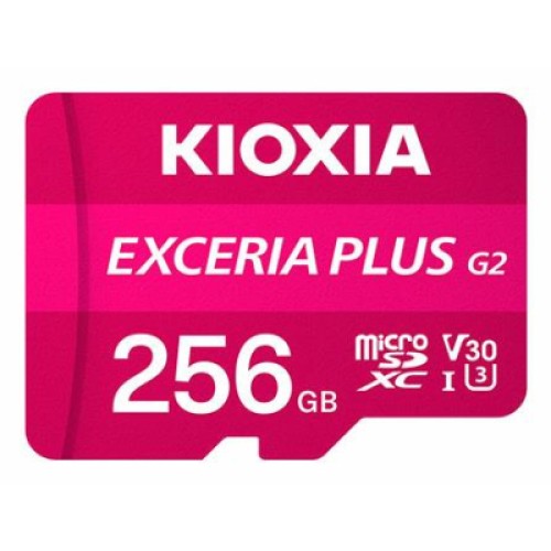 Карта памяти Kioxia 256GB microSDXC class 10 UHS-I U3 V30 A1 Exceria Plus G2 (LMPL2M256GG2)