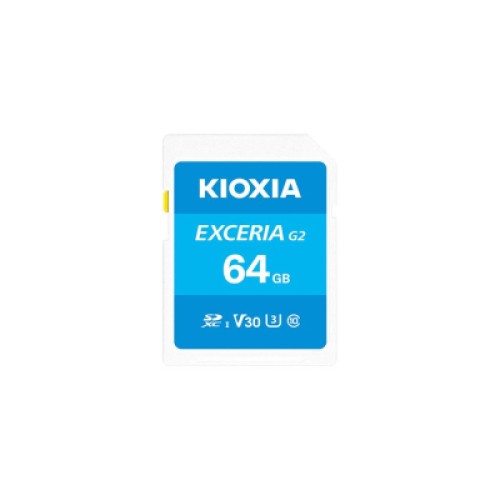 Карта памяти Kioxia 64GB SDXC class 10 UHS-I U3 V30 Exceria G2 (LNEX2L064GG4)