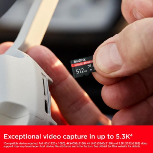 Карта памяти SanDisk 512GB microSDXC class 10 UHS-I U3 A1 Express (SDSQXFN-512G-GN4NN) Карта памяти SanDisk 512GB microSDXC class 10 UHS-I U3 A1 Express (SDSQXFN-512G-GN4NN)