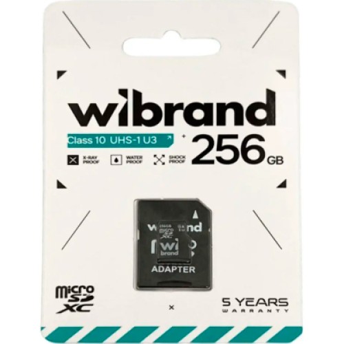 Карта памяти Wibrand 256GB microSD class 10 UHS-I U3 (WICDHU3/256GB-A) Карта памяти Wibrand 256GB microSD class 10 UHS-I U3 (WICDHU3/256GB-A)