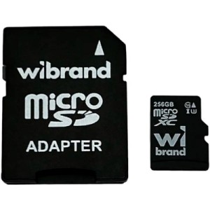 Карта памяти Wibrand 256GB microSD class 10 UHS-I U3 (WICDHU3/256GB-A)