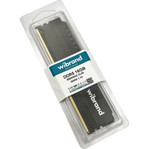 Модуль памяти для компьютера DDR5 16GB 5600 MHz Heatsink Black Wibrand (WI5600DDR5D/16GB)