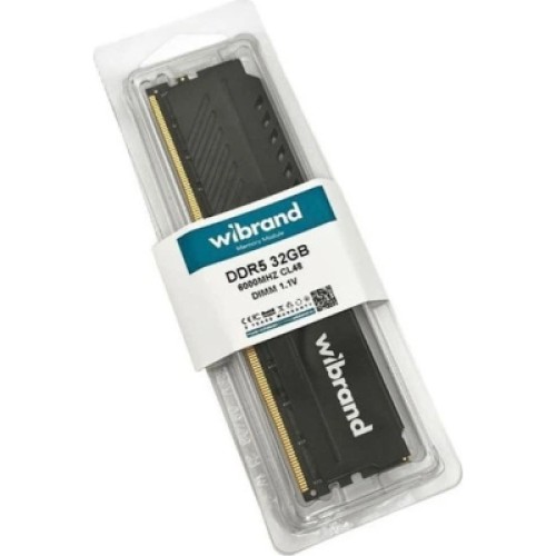 Модуль памяти для компьютера DDR5 32GB 6000 MHz Heatsink Black Wibrand (WI6000DDR5D/32GB)