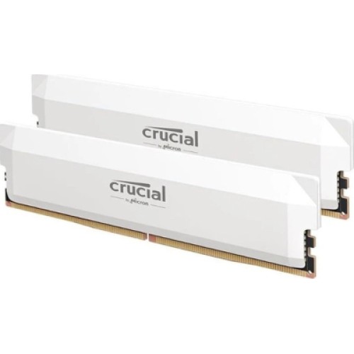 Модуль памяти для компьютера DDR5 64GB (2x32GB) 6000 MHz Crucial Pro Wite Micron (CP2K32G60C40U5W) Модуль памяти для компьютера DDR5 64GB (2x32GB) 6000 MHz Crucial Pro Wite Micron (CP2K32G60C40U5W)
