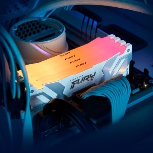 Модуль памяти для компьютера DDR5 32GB (2x16GB) 6400 MHz Renegade RGB White XMP Fury (KF564C32RWAK2-32)