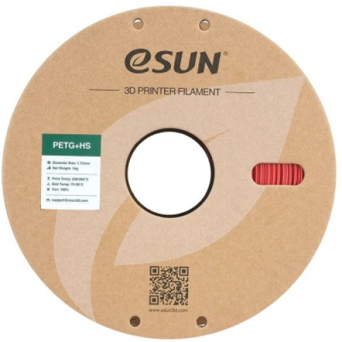 Пластик для 3D-принтера eSUN ePETG+HIGH SPEED 1,75mm 1kg FIRE ENG RED (EPETG+HS-P175FR1)