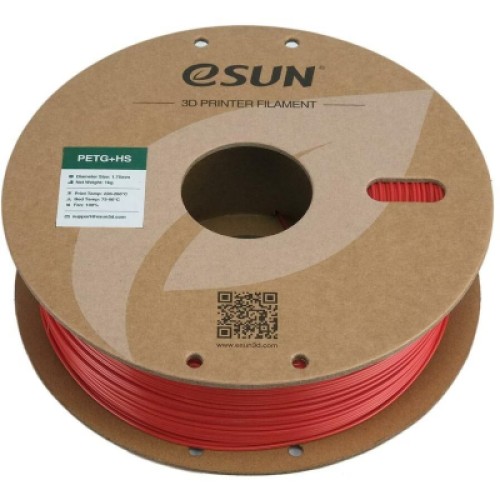 Пластик для 3D-принтера eSUN ePETG+HIGH SPEED 1,75mm 1kg FIRE ENG RED (EPETG+HS-P175FR1)