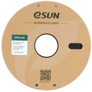 Пластик для 3D-принтера eSUN ePETG+HIGH SPEED 1,75mm 1kg SOLID BLACK (EPETG+HS-P175SB1)