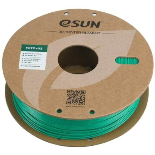 Пластик для 3D-принтера eSUN ePETG+HIGH SPEED 1,75mm 1kg SOLID GREEN (EPETG+HS-P175SG1)