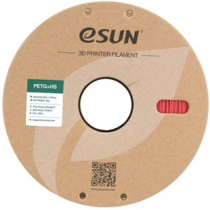 Пластик для 3D-принтера eSUN ePETG+HIGH SPEED 1,75mm 1kg SOLID RED (EPETG+HS-P175SR1)