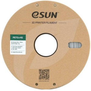 Пластик для 3D-принтера eSUN ePETG+HIGH SPEED 1,75mm 1kg SOLID SILVER (EPETG+HS-P175SS1)