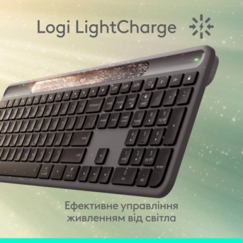 Клавиатура Logitech Slim Solar+ Bluetooth Graphite (920-013764) Клавиатура Logitech Slim Solar+ Bluetooth Graphite (920-013764)