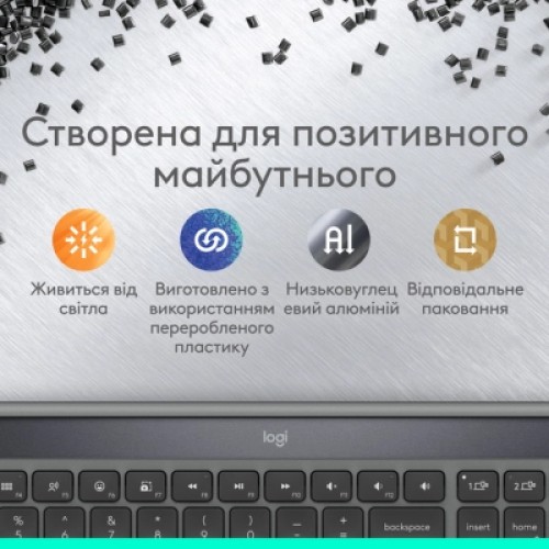 Клавиатура Logitech Slim Solar+ Bluetooth Graphite (920-013764) Клавиатура Logitech Slim Solar+ Bluetooth Graphite (920-013764)