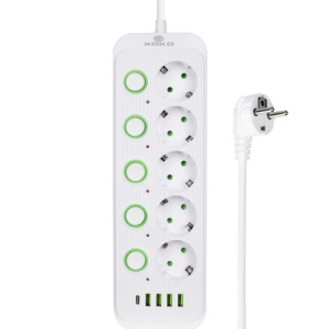 Мережевий фільтр живлення XoKo XK-SP-5-2-1-WH