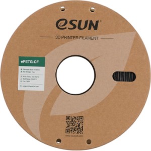 Пластик для 3D-принтера eSUN ePETG-CF 1,75mm 1kg BLACK (EPETG-CF-P175B1)
