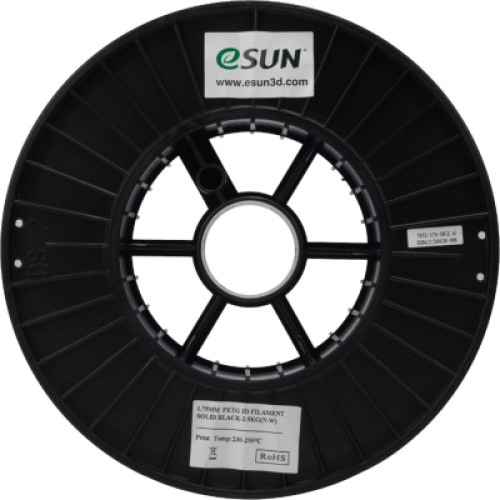 Пластик для 3D-принтера eSUN PETG 1,75mm, 2,5kg black (PETG175SB2.5)