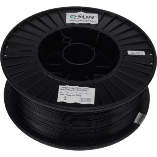 Пластик для 3D-принтера eSUN PETG 1,75mm, 2,5kg black (PETG175SB2.5)