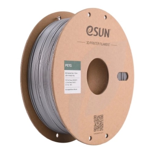 Пластик для 3D-принтера eSUN PETG 1,75mm 1kg SOLID SILVER (PETG-P175SS1) Пластик для 3D-принтера eSUN PETG 1,75mm 1kg SOLID SILVER (PETG-P175SS1)
