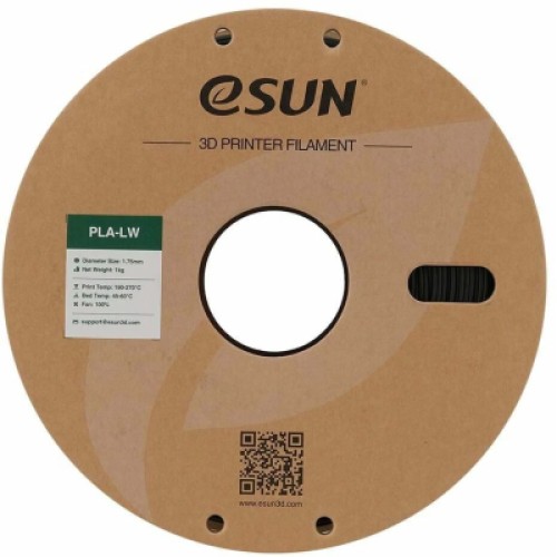 Пластик для 3D-принтера eSUN PLA LW 1,75mm 1kg BLACK (PLA-LW175B1P1)
