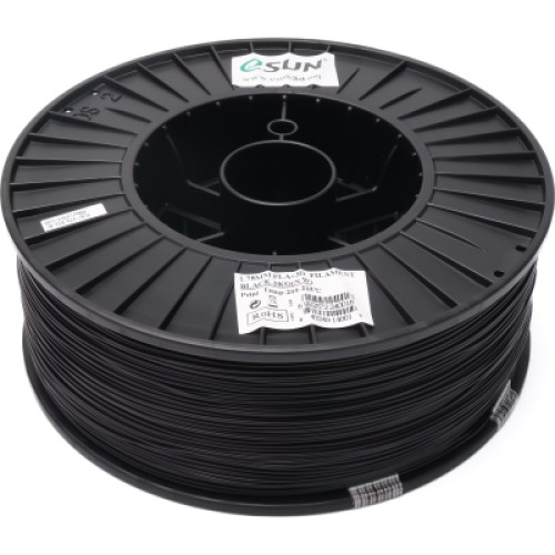 Пластик для 3D-принтера eSUN PLA+ 1.75мм, 3кг, Black (PLA+175B3)