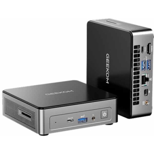 Компьютер GEEKOM Air12 Mini PC 2026 Edition / Pentium Gold 7505, 16, 512, WIN11Pro (GMAIR12PT7505 -16512-EU)