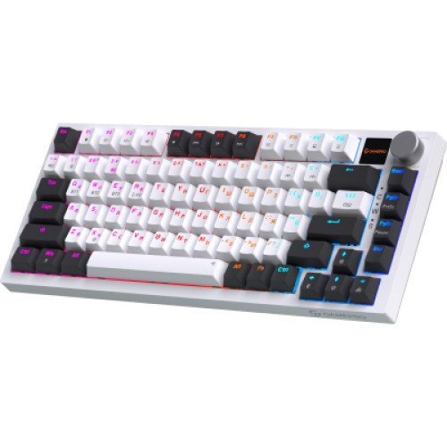 Клавиатура GamePro Asgard Valhalla Pro QLAB Sakura Switch RGB Bluetooth/Wireless/USB-C UA White (MK160-W-D-QS-PRO)