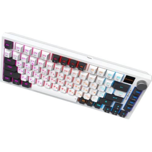 Клавиатура GamePro Asgard Valhalla Pro QLAB Sakura Switch RGB Bluetooth/Wireless/USB-C UA White (MK160-W-D-QS-PRO)