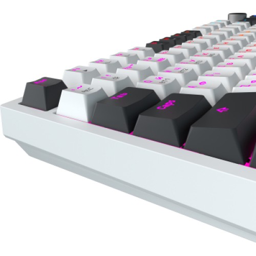Клавиатура GamePro Asgard Valhalla Pro QLAB Sakura Switch RGB Bluetooth/Wireless/USB-C UA White (MK160-W-D-QS-PRO)