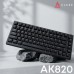 Клавиатура Ajazz AK820 Red Switch USB-C UA Black (AK820-R-B)