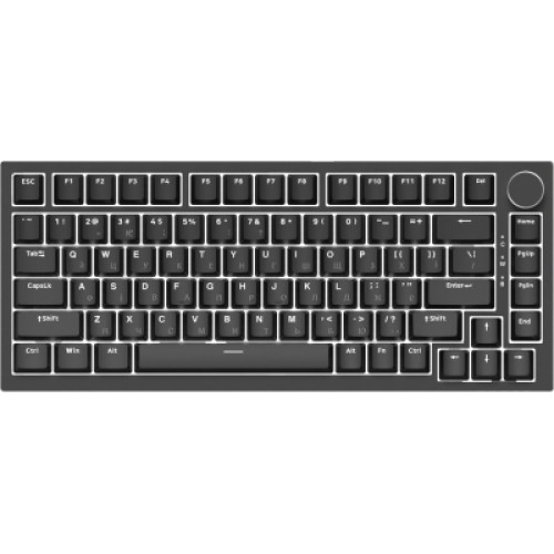 Клавиатура Ajazz AK820 Red Switch USB-C UA Black (AK820-R-B)
