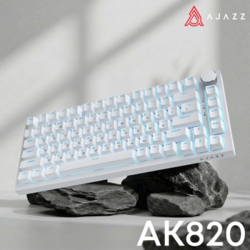 Клавиатура Ajazz AK820 Red Switch USB-C UA White (AK820-R-W)