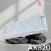 Клавиатура Ajazz AK820 Red Switch USB-C UA White (AK820-R-W)