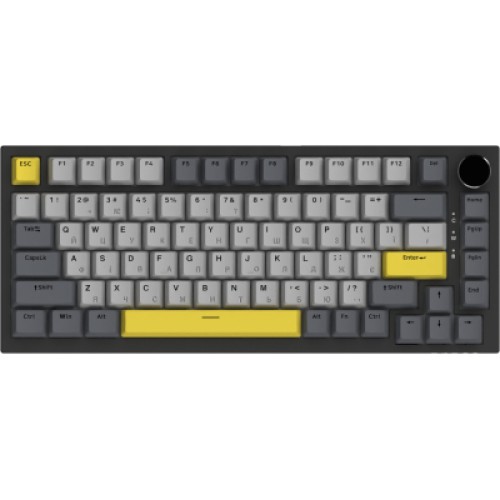 Клавиатура Ajazz AK820 Sea Salt Switch RGB USB-C UA Black (AK820-SS-BGY)
