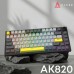 Клавиатура Ajazz AK820 Sea Salt Switch RGB USB-C UA Black (AK820-SS-BGY)
