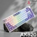 Клавиатура Ajazz AK820 Sea Salt Switch RGB USB-C UA White (AK820-SS-PWB)
