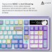 Клавиатура Ajazz Maillard V2 Maillard Switch Wireless/Bluetooth/USB UA Purple/White/Blue (AK980-V2-M-PWB)