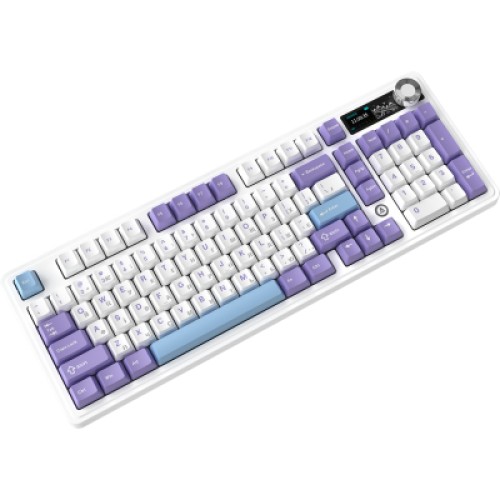 Клавиатура Ajazz Maillard V2 Maillard Switch Wireless/Bluetooth/USB UA Purple/White/Blue (AK980-V2-M-PWB)
