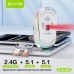 Мышка BAVIN G-K-992 RGB Wireless/Bluetooth White (G-K-992-WH)