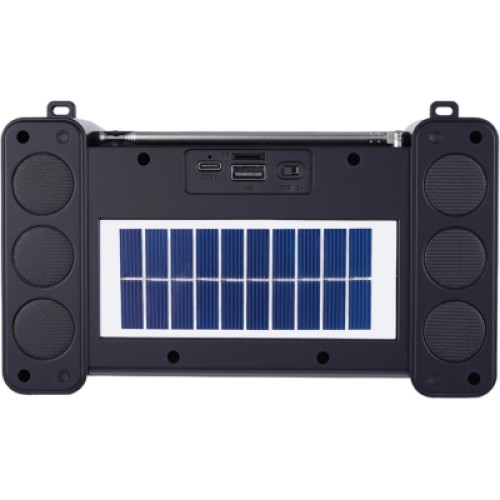 Акустическая система NEWVEW NV-9172 Solar Panel/BT/USB/TF/FM Black (NWVW-NV-9172-BK)
