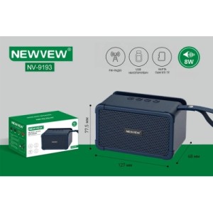 Акустична система NEWVEW NV-9193 BT/USB/TF/FM Blue (NWVW-NV-9193-BL)