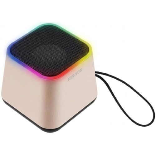 Акустическая система NEWVEW NV-9203 RGB/BT/USB/TF/FM Gold (NWVW-NV-9203-GD)